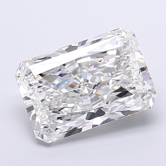 4.34 Carat Radiant Shaped, Very Good Cut, E Color, VVS2 Clarity, IGI Certified Lab Grown Diamond