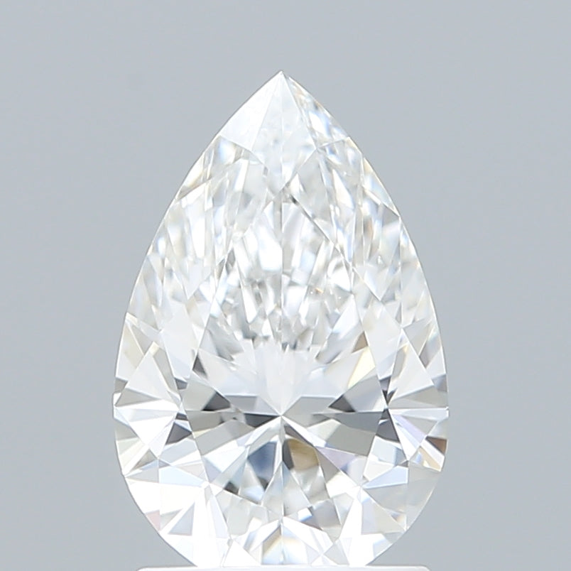 1.56 Carat Pear Shaped, Ideal Cut, E Color, VVS2 Clarity, IGI Certified Lab Grown Diamond