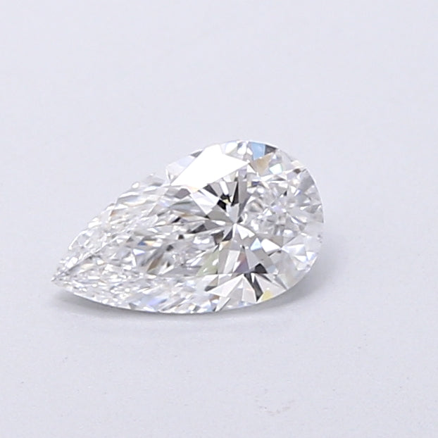 0.51 Carat Pear Shaped, Very Good Cut, D Color, VS1 Clarity, IGI Certified Lab Grown Diamond