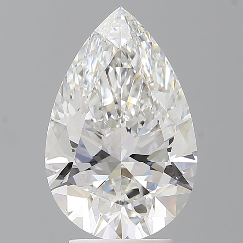 3.60 Carat Pear Shaped, Ideal Cut, E Color, VVS2 Clarity, IGI Certified Lab Grown Diamond