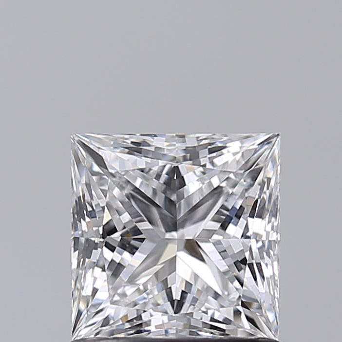 1.02 Carat Princess Shaped, Excellent Cut, E Color, VVS2 Clarity, IGI Certified Lab Grown Diamond