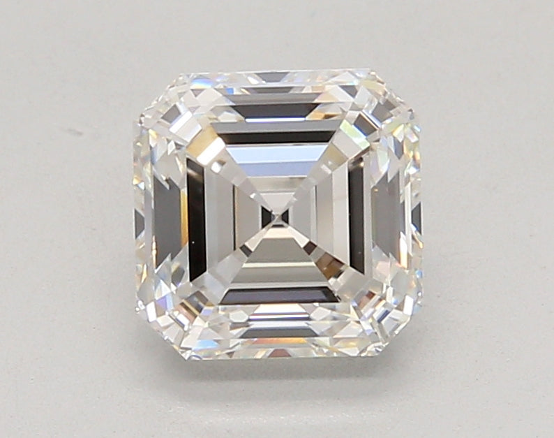 2.00 Carat Asscher Shaped, Ideal Cut, F Color, VVS2 Clarity, IGI Certified Lab Grown Diamond