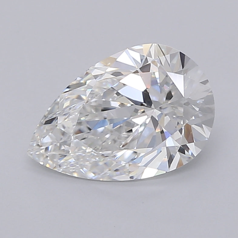 2.24 Carat Pear Shaped, Ideal Cut, D Color, VVS2 Clarity, IGI Certified Lab Grown Diamond