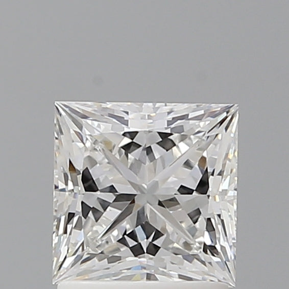 1.58 Carat Princess Shaped, Ideal Cut, E Color, VS1 Clarity, IGI Certified Lab Grown Diamond