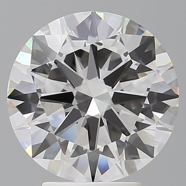 4.02 Carat Round Shaped, Excellent Cut, E Color, VVS2 Clarity, IGI Certified Lab Grown Diamond