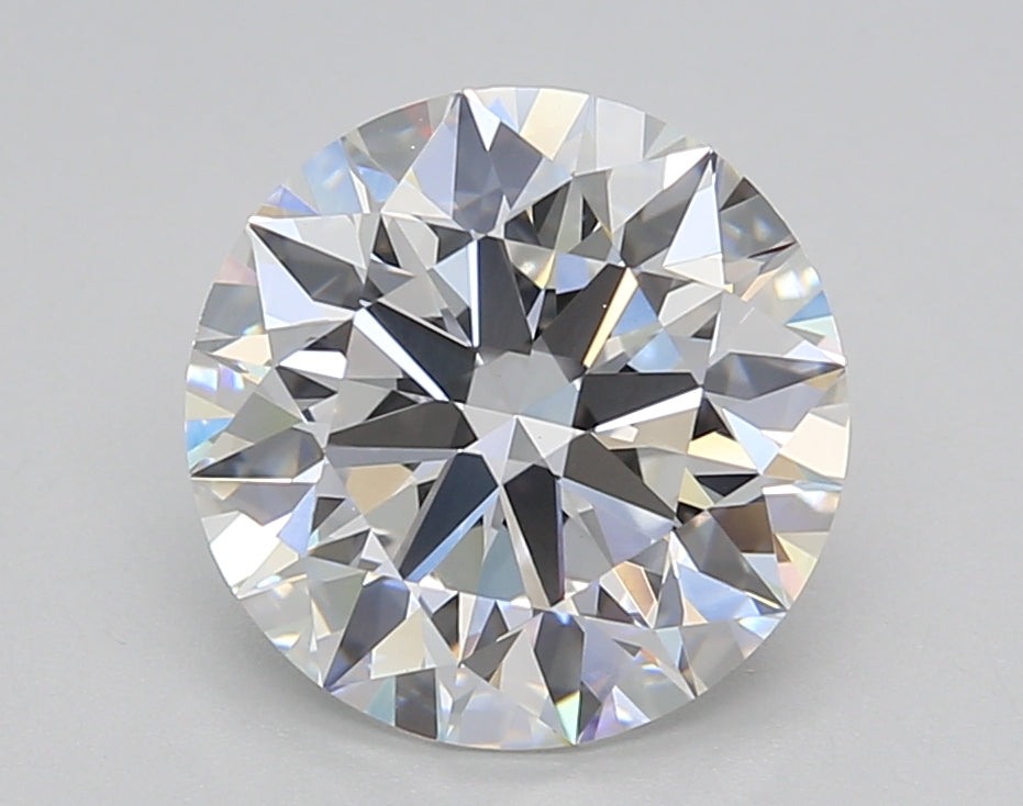 3.02 Carat Round Shaped, Excellent Cut, E Color, VS1 Clarity, GIA Certified Lab Grown Diamond
