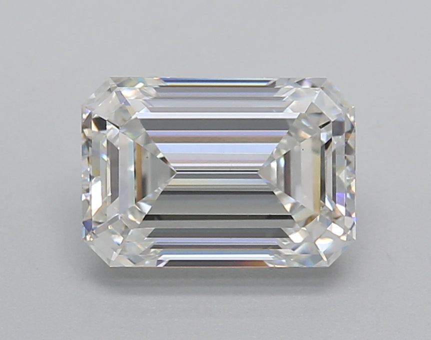 2.00 Carat Emerald Shaped, Excellent Cut, F Color, VS1 Clarity, IGI Certified Lab Grown Diamond
