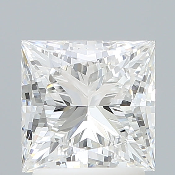 2.10 Carat Princess Shaped, Ideal Cut, E Color, VVS1 Clarity, IGI Certified Lab Grown Diamond