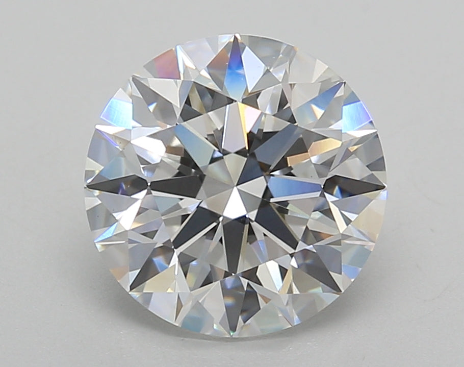 3.02 Carat Round Shaped, Ideal Cut, D Color, VVS2 Clarity, IGI Certified Lab Grown Diamond