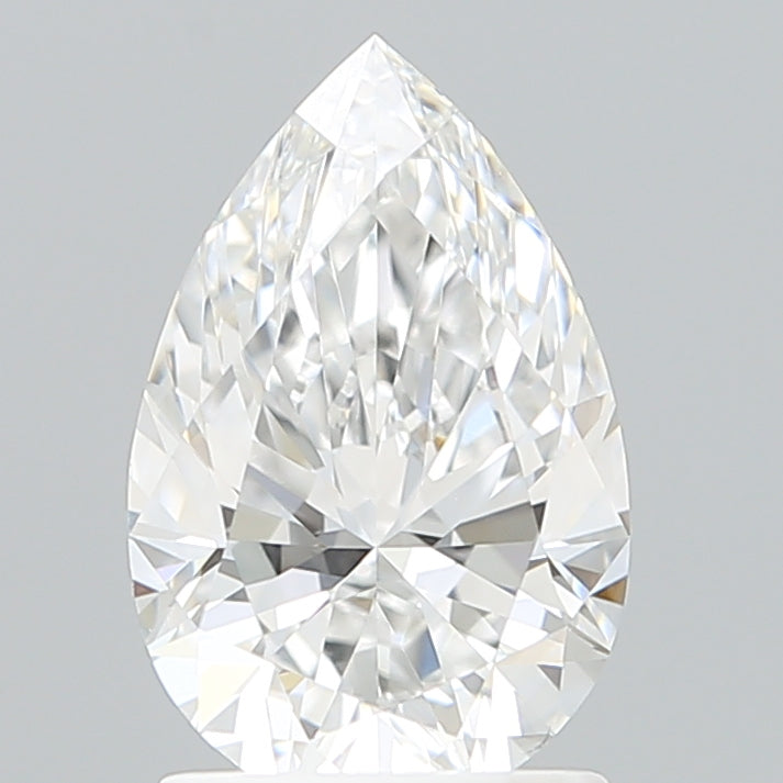 1.59 Carat Pear Shaped, Ideal Cut, D Color, VS1 Clarity, IGI Certified Lab Grown Diamond