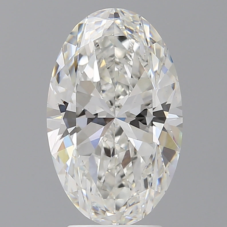 4.03 Carat Oval Shaped, Ideal Cut, F Color, VVS2 Clarity, IGI Certified Lab Grown Diamond