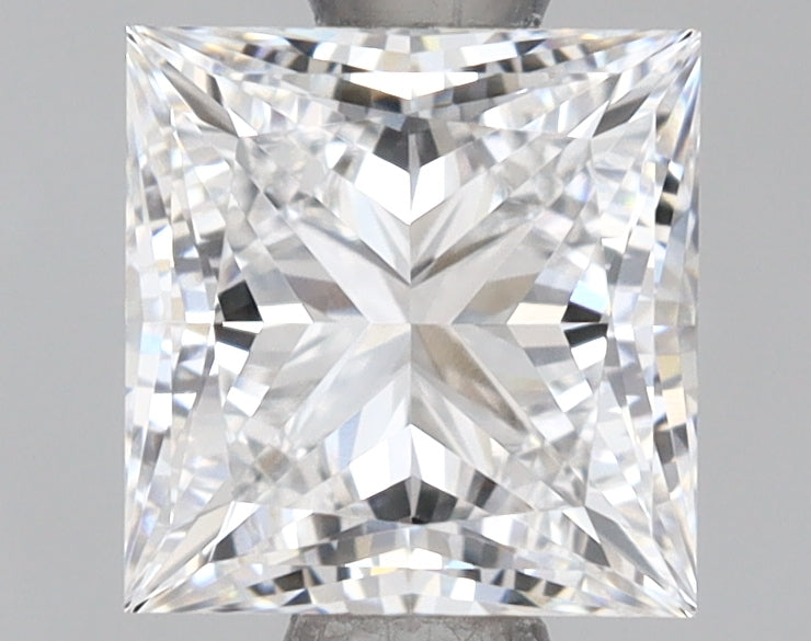 1.04 Carat Princess Shaped, Ideal Cut, E Color, IF Clarity, IGI Certified Lab Grown Diamond