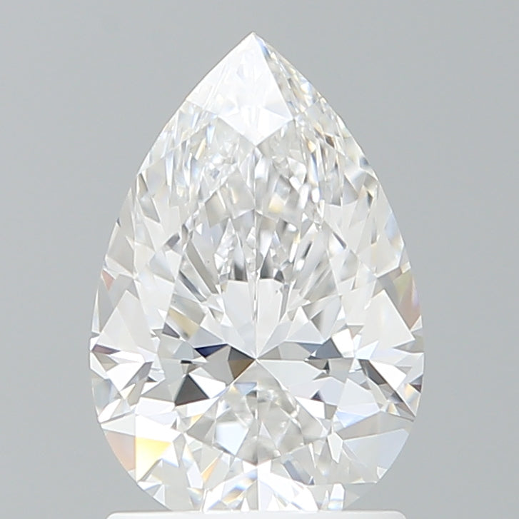 1.56 Carat Pear Shaped, Ideal Cut, D Color, VVS2 Clarity, IGI Certified Lab Grown Diamond
