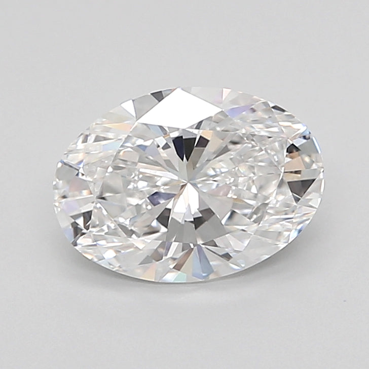 1.54 Carat Oval Shaped, Ideal Cut, D Color, VVS2 Clarity, IGI Certified Lab Grown Diamond