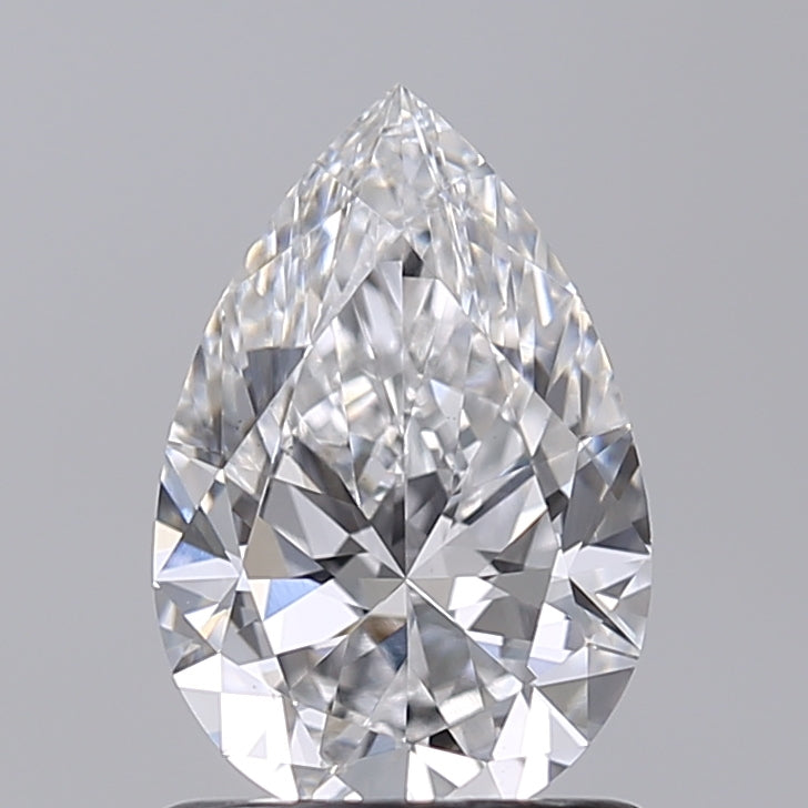 1.01 Carat Pear Shaped, Excellent Cut, D Color, VS1 Clarity, IGI Certified Lab Grown Diamond