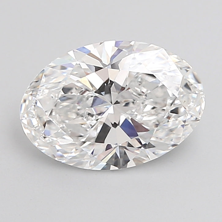 3.06 Carat Oval Shaped, Ideal Cut, D Color, VVS2 Clarity, IGI Certified Lab Grown Diamond
