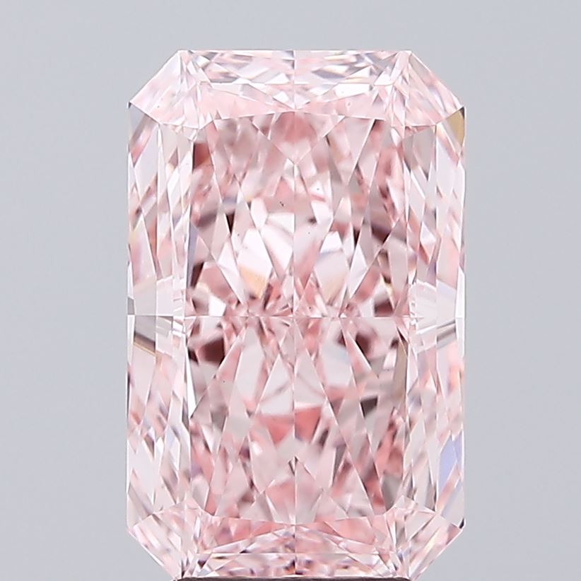 4.03 Carat Radiant Shaped, Ideal Cut, VVS2 Clarity, IGI Certified Lab Grown Diamond