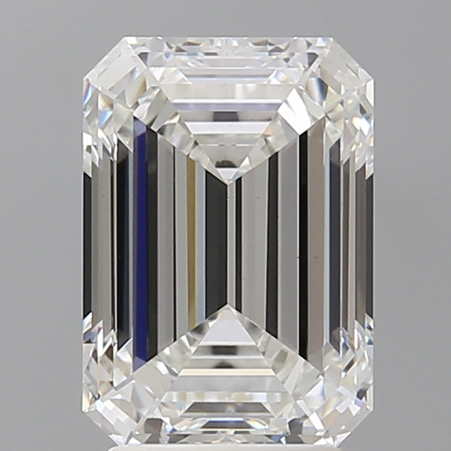 3.58 Carat Emerald Shaped, Ideal Cut, E Color, VVS2 Clarity, IGI Certified Lab Grown Diamond
