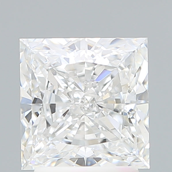 2.65 Carat Princess Shaped, Excellent Cut, E Color, VS1 Clarity, IGI Certified Lab Grown Diamond