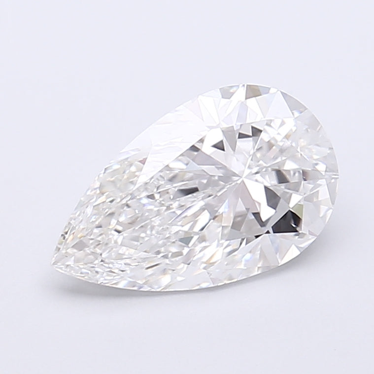 1.90 Carat Pear Shaped, Very Good Cut, D Color, VVS2 Clarity, IGI Certified Lab Grown Diamond