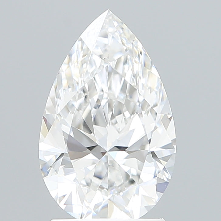 2.03 Carat Pear Shaped, Ideal Cut, D Color, VVS2 Clarity, IGI Certified Lab Grown Diamond