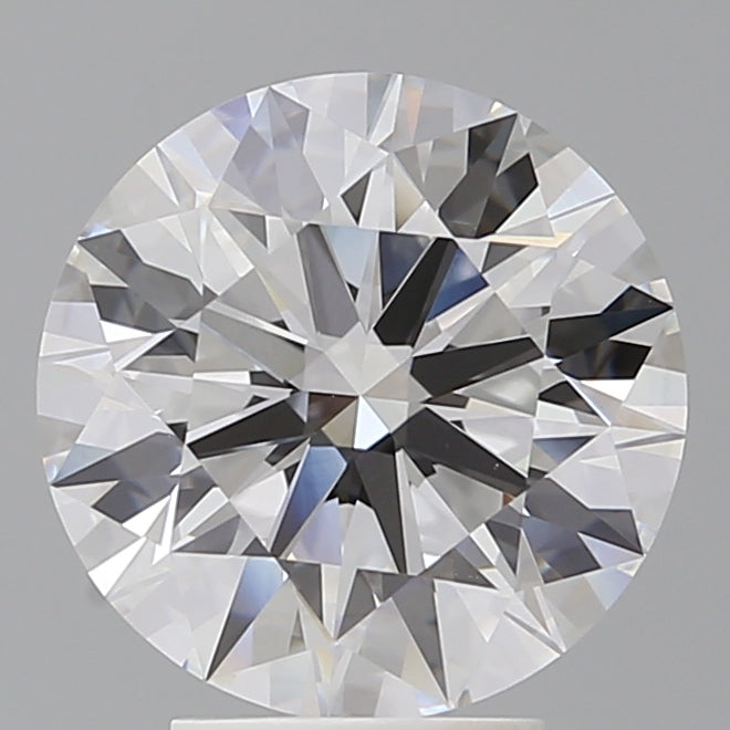 4.10 Carat Round Shaped, Ideal Cut, E Color, VVS2 Clarity, IGI Certified Lab Grown Diamond