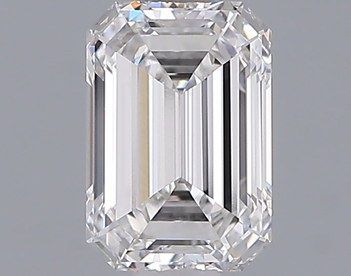 1.28 Carat Emerald Shaped, Ideal Cut, E Color, VVS2 Clarity, IGI Certified Lab Grown Diamond