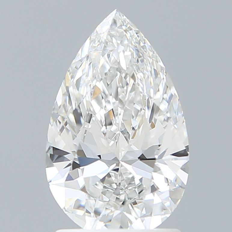 1.70 Carat Pear Shaped, Excellent Cut, E Color, VVS2 Clarity, IGI Certified Lab Grown Diamond