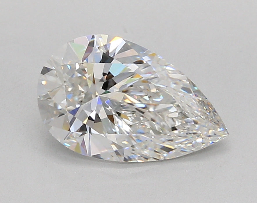 2.05 Carat Pear Shaped, Ideal Cut, F Color, VVS2 Clarity, IGI Certified Lab Grown Diamond