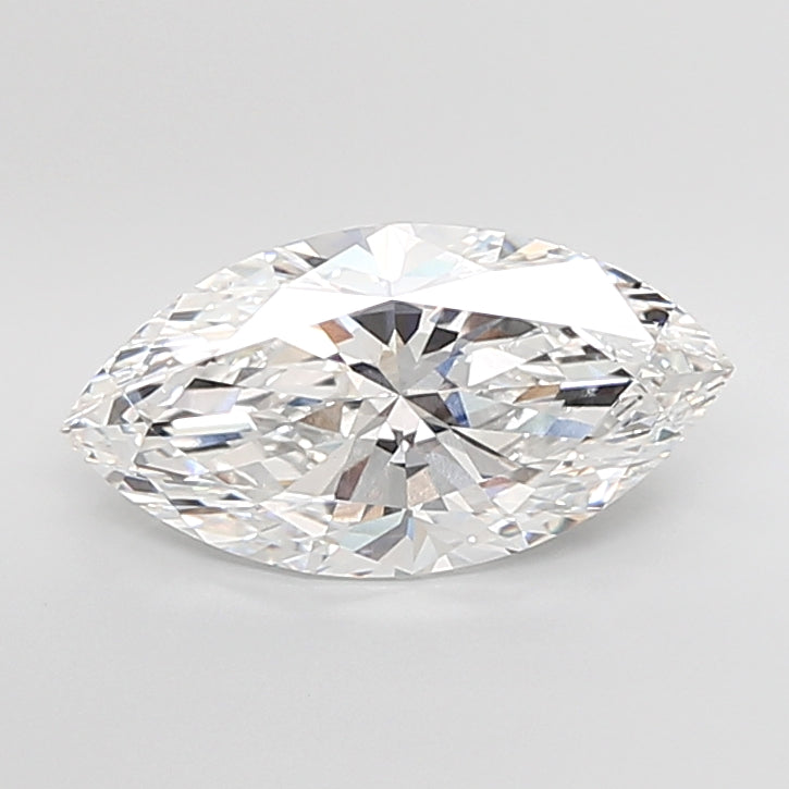 6.02 Carat Marquise Shaped, Excellent Cut, E Color, VVS2 Clarity, IGI Certified Lab Grown Diamond
