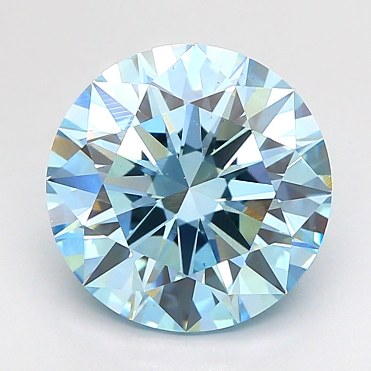 3.01 Carat Round Shaped, Ideal Cut, VS1 Clarity, IGI Certified Lab Grown Diamond
