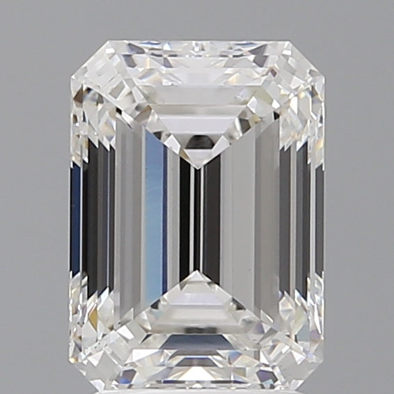 2.53 Carat Emerald Shaped, Ideal Cut, E Color, VS1 Clarity, IGI Certified Lab Grown Diamond