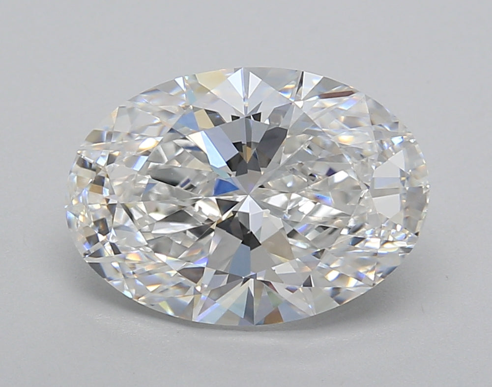 3.03 Carat Oval Shaped, Excellent Cut, D Color, VVS2 Clarity, IGI Certified Lab Grown Diamond