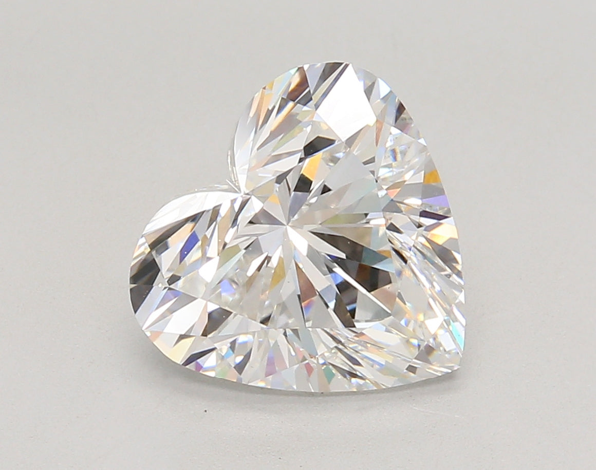 4.07 Carat Heart Shaped, Ideal Cut, E Color, VS1 Clarity, IGI Certified Lab Grown Diamond