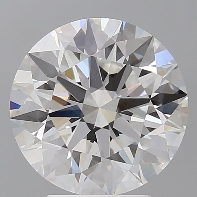 4.03 Carat Round Shaped, Ideal Cut, F Color, VVS2 Clarity, IGI Certified Lab Grown Diamond