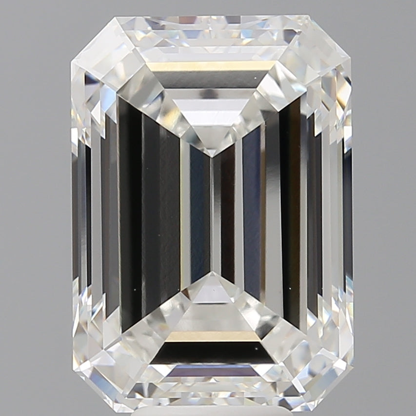 9.60 Carat Emerald Shaped, Ideal Cut, F Color, VS1 Clarity, IGI Certified Lab Grown Diamond