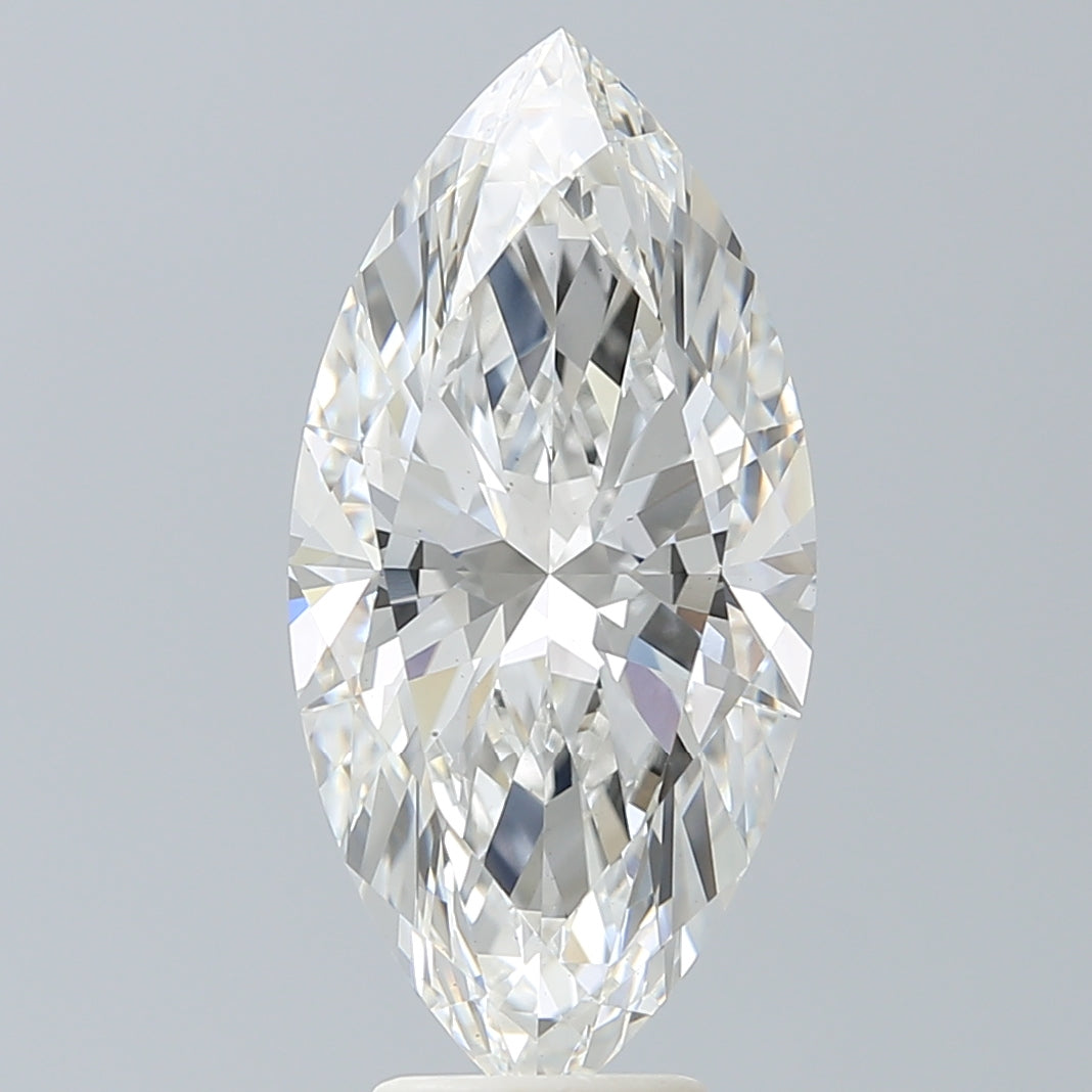 5.56 Carat Marquise Shaped, Ideal Cut, G Color, VS1 Clarity, IGI Certified Lab Grown Diamond