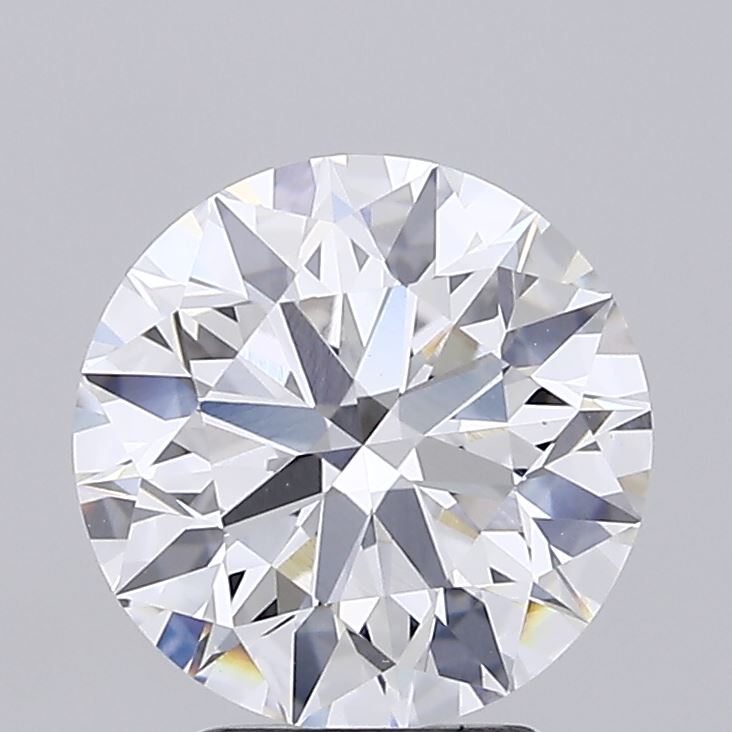 2.20 Carat Round Shaped, Ideal Cut, D Color, VVS2 Clarity, IGI Certified Lab Grown Diamond