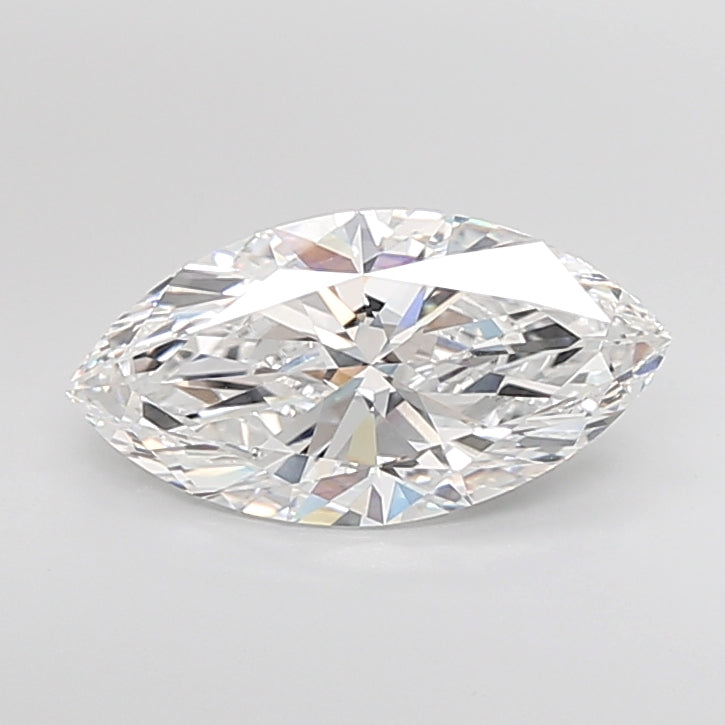 5.02 Carat Marquise Shaped, Ideal Cut, E Color, VVS2 Clarity, IGI Certified Lab Grown Diamond