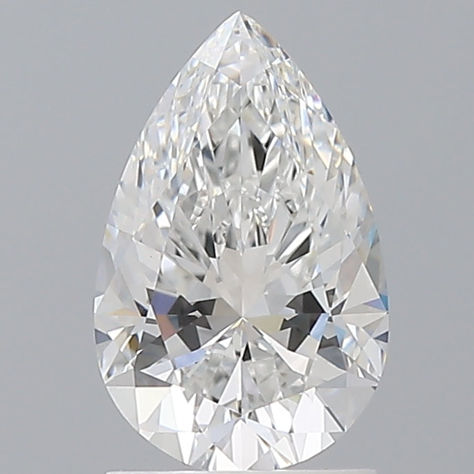 1.59 Carat Pear Shaped, Ideal Cut, E Color, VVS2 Clarity, IGI Certified Lab Grown Diamond