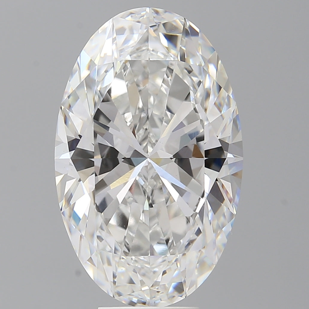 8.57 Carat Oval Shaped, Ideal Cut, E Color, VVS2 Clarity, IGI Certified Lab Grown Diamond