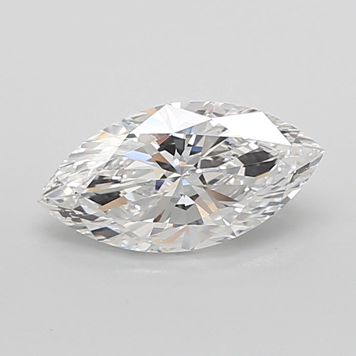 3.02 Carat Marquise Shaped, Ideal Cut, E Color, VVS2 Clarity, IGI Certified Lab Grown Diamond