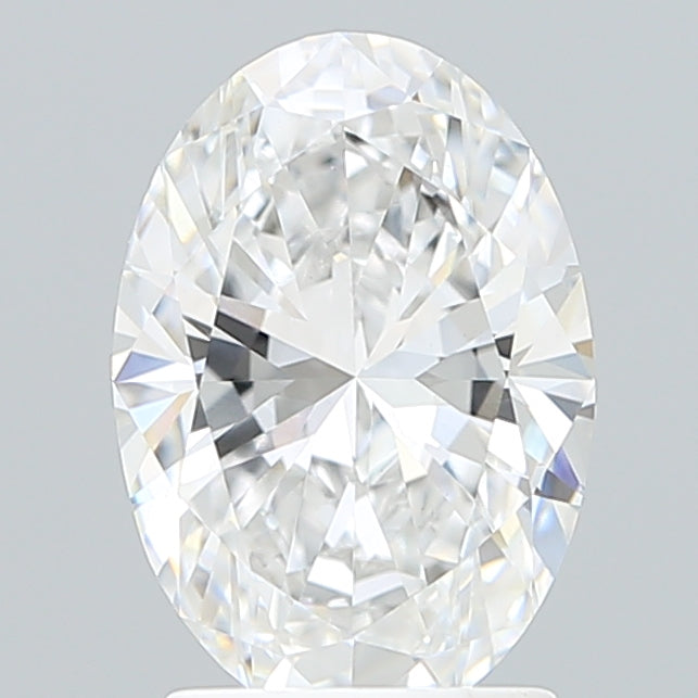 2.17 Carat Oval Shaped, Ideal Cut, E Color, VVS2 Clarity, IGI Certified Lab Grown Diamond