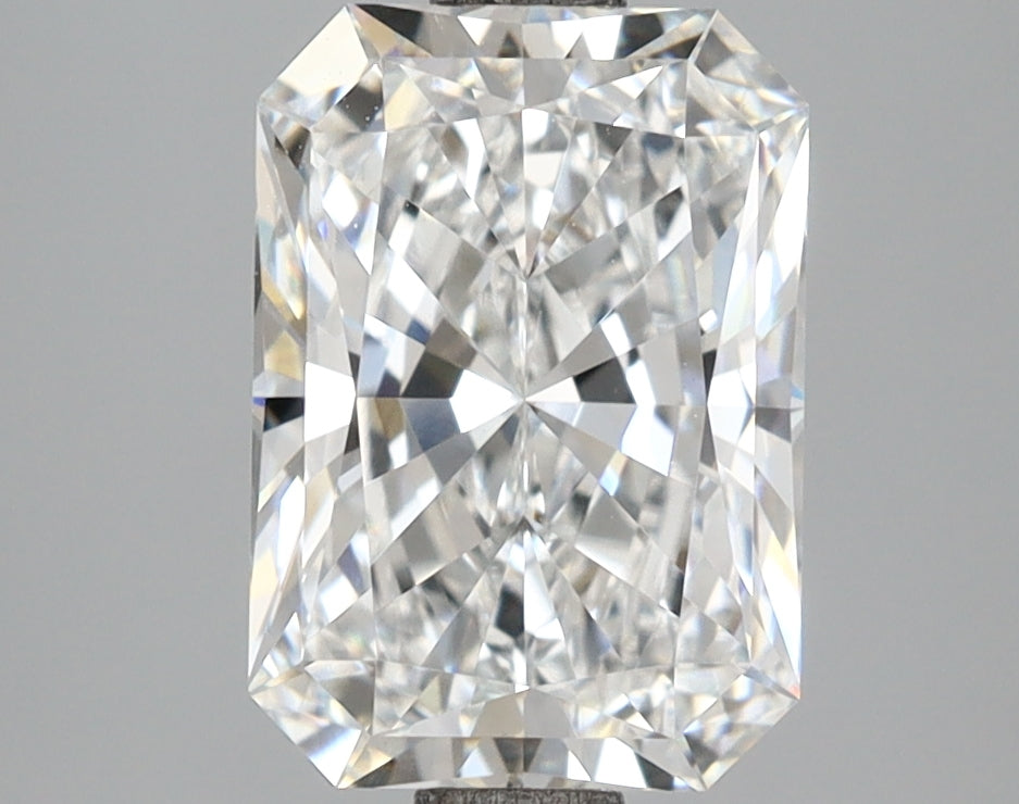 2.59 Carat Radiant Shaped, Ideal Cut, E Color, VVS2 Clarity, IGI Certified Lab Grown Diamond