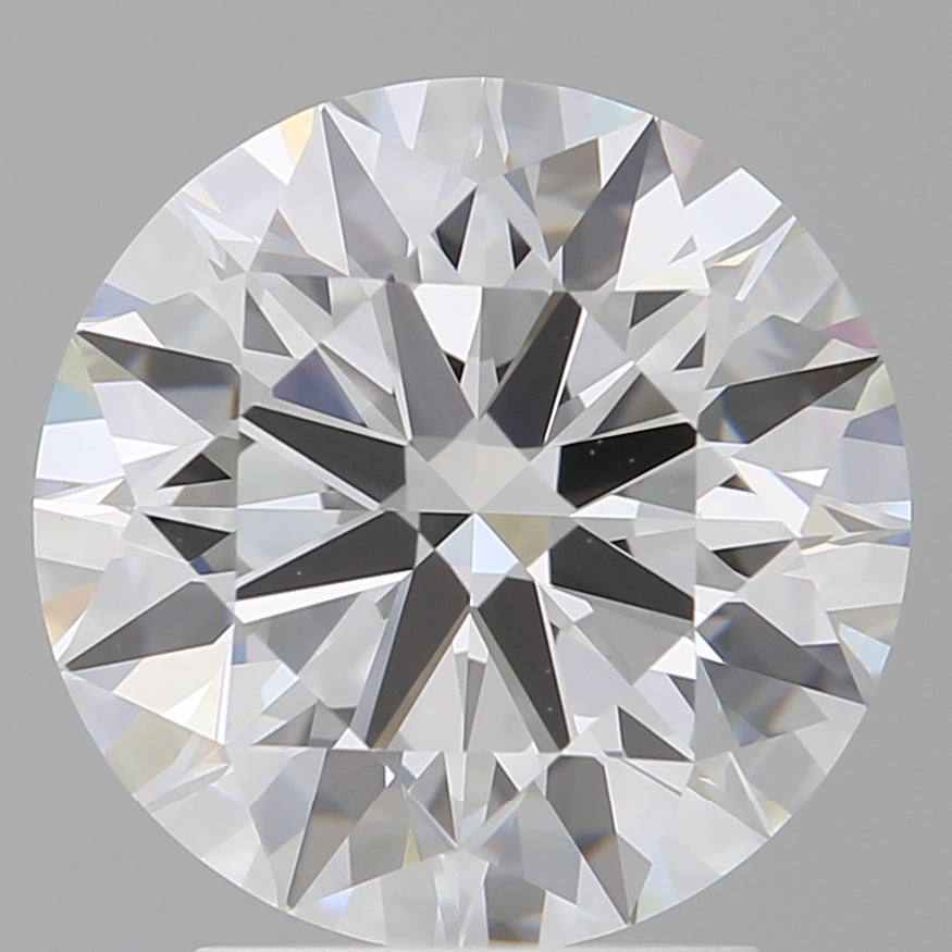 3.03 Carat Round Shaped, Ideal Cut, E Color, VVS2 Clarity, IGI Certified Lab Grown Diamond