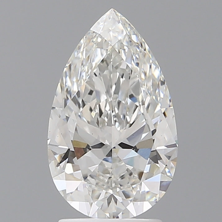 2.54 Carat Pear Shaped, Ideal Cut, E Color, VS1 Clarity, IGI Certified Lab Grown Diamond