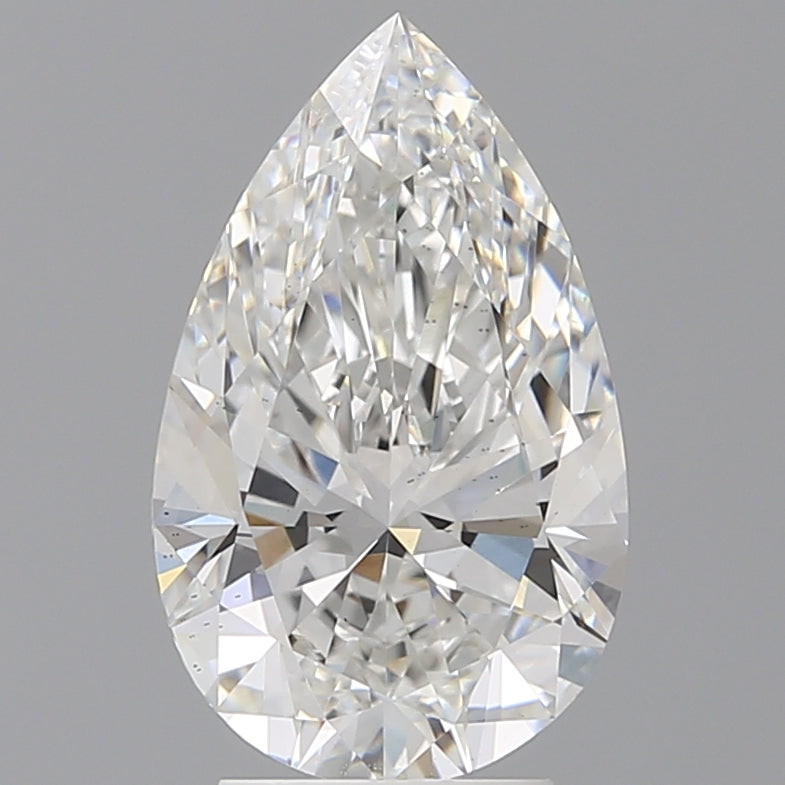 3.57 Carat Pear Shaped, Ideal Cut, E Color, VS2 Clarity, IGI Certified Lab Grown Diamond