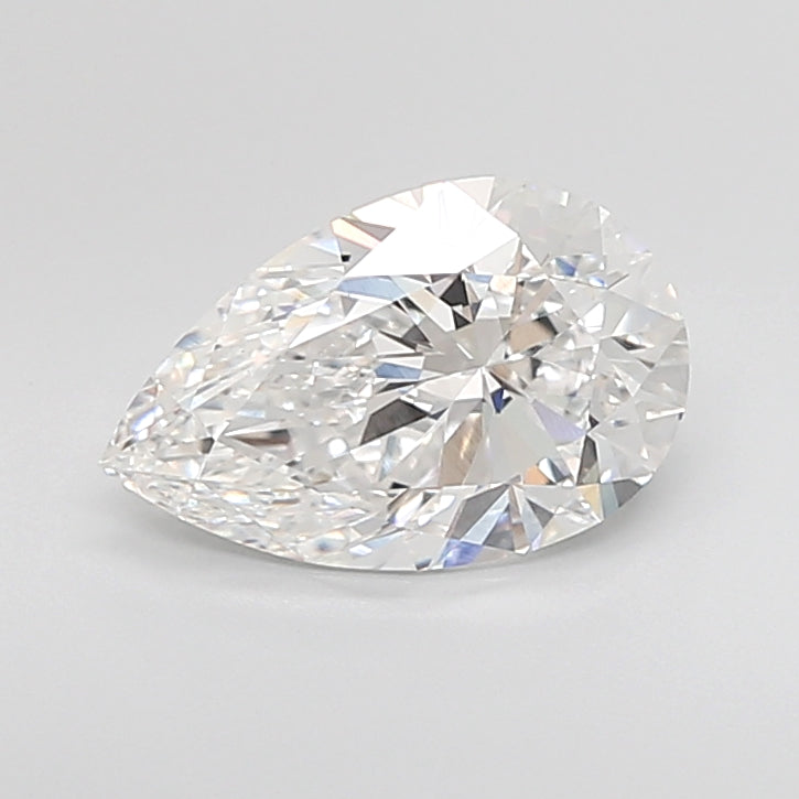 3.09 Carat Pear Shaped, Excellent Cut, E Color, VVS2 Clarity, IGI Certified Lab Grown Diamond