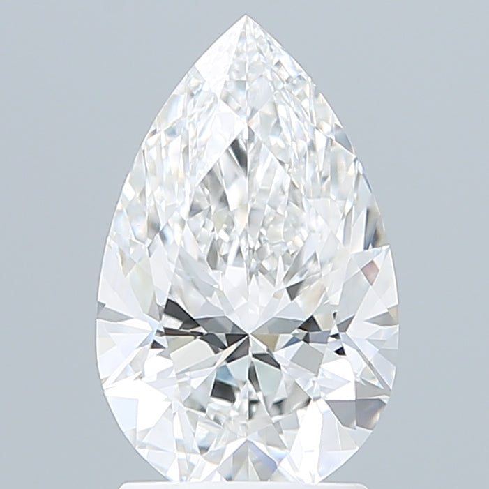 2.10 Carat Pear Shaped, Ideal Cut, E Color, VVS2 Clarity, IGI Certified Lab Grown Diamond