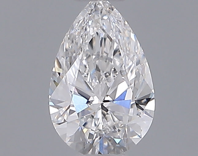 0.53 Carat Pear Shaped, Ideal Cut, D Color, VS1 Clarity, IGI Certified Lab Grown Diamond